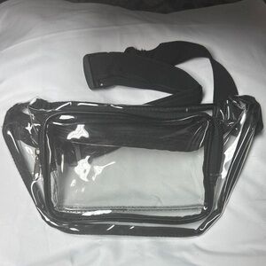 Transparent Belt Bag with Black Strap